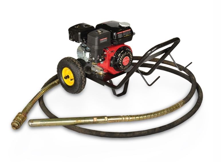 VIBRADOR CONCRETO C/MOTOR A GASOLINA 7HP, 45MMX6MTS