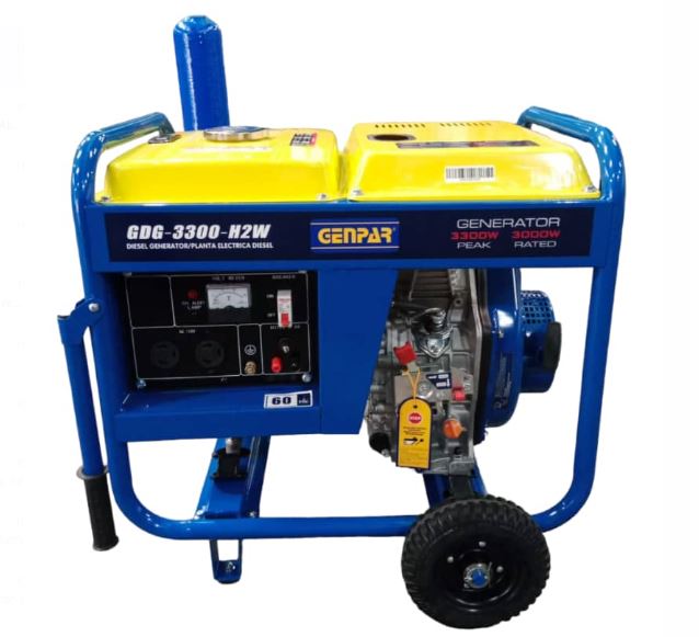 P/ELECTRICA AGRICOLA DIESEL ABIERTA 3.3KVA, 110V- ARRANQUE MANUAL